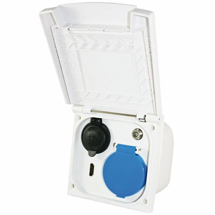 12/220V HDMI-Multistecker im Freien HABA