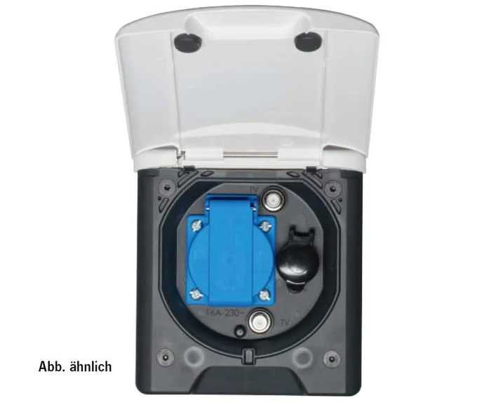 12 V Universal-Vorzeltsteckdose mit Magnetverschluss