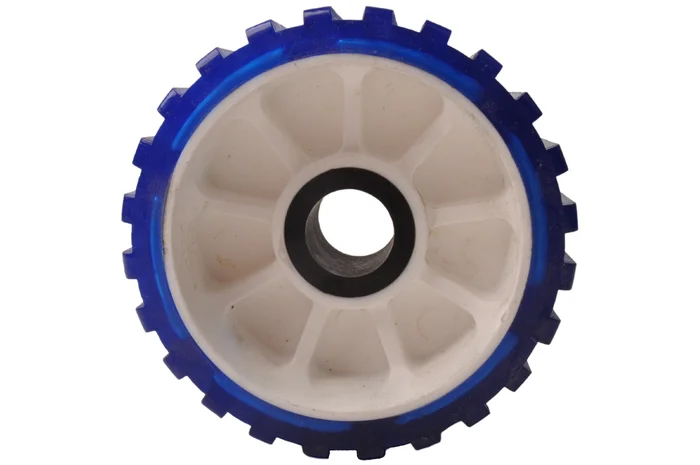 128×75 mm Kielrolle blau 26 mm Nabendurchmesser