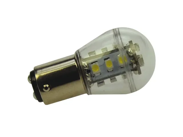15 LED/SMD BAY15d Farbe: Klarweiß