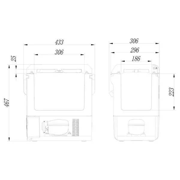 1852 Kühlbox P15 mit Kompressor 12/24 V, 13,5 l – Bild 2
