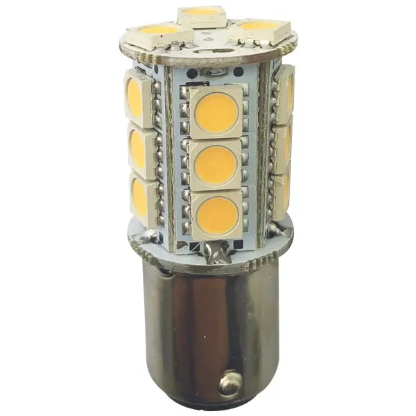 1852 LED pære BA15D Ø23×46,5mm 10-36Vdc, 2 stk