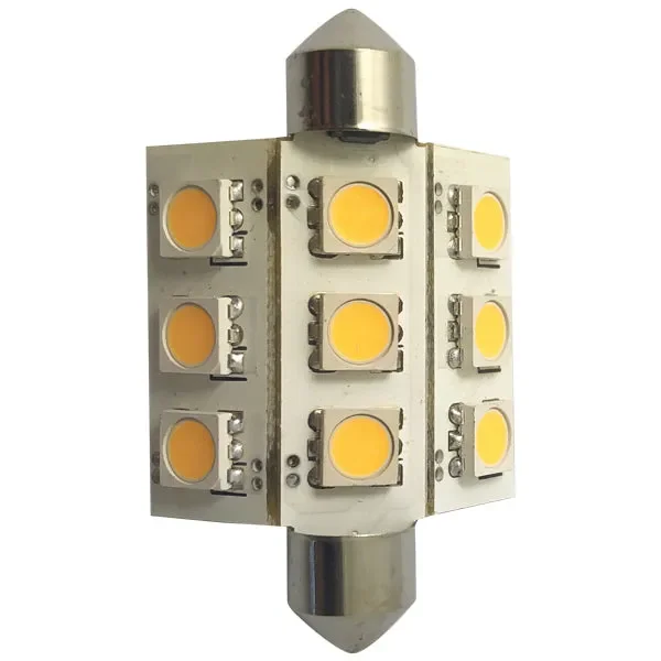 1852 LED pinolpære 42mm 10-36Vdc 180 °, 2 stk Keine Steuern