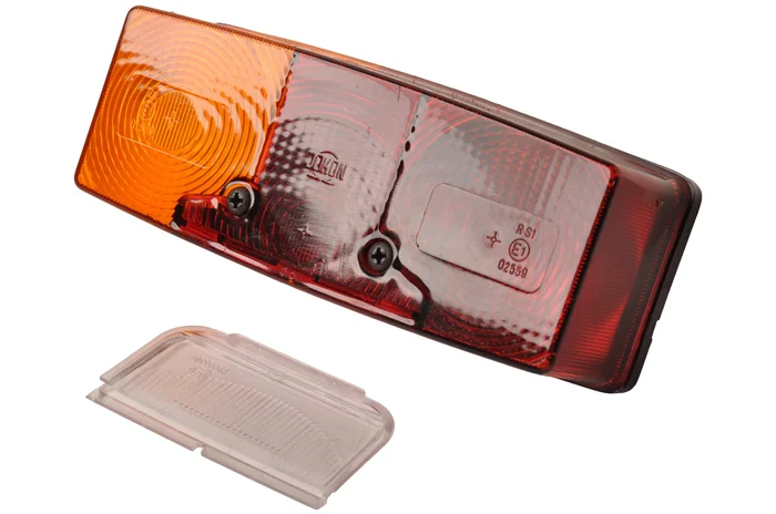 3-Kammer Rückleuchte links mit Nummernschildbeleuchtung 158x64x51 mm