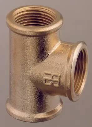3-Wege-T-Stück aus Marinemessing