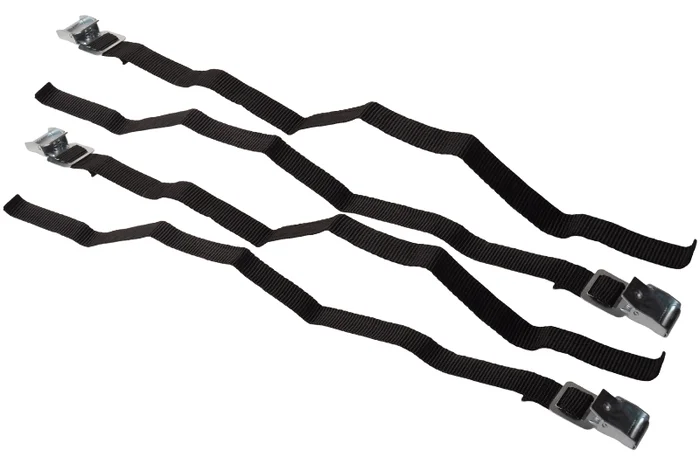 4er-Set Spanngurte 40×1,8 cm – schwarz – für Fahrradträger