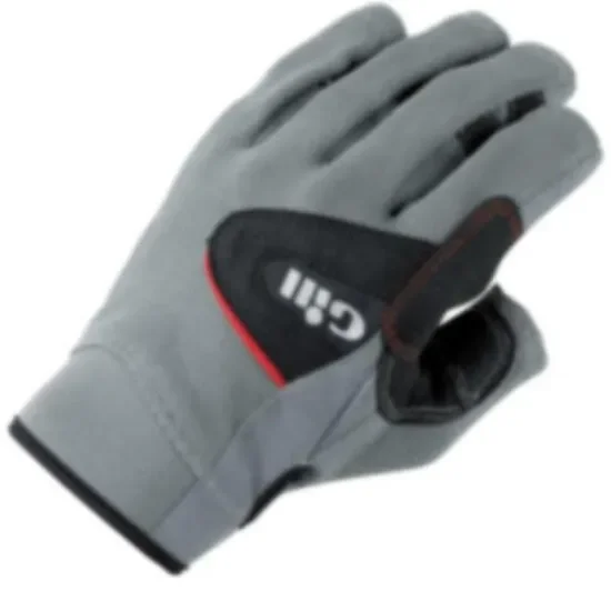 7042 Segelhandschuhe mit Fingern, grau/schwarz – Junior