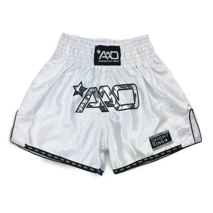 Aao muay thai Shorts – Clean Ausgabe weiß