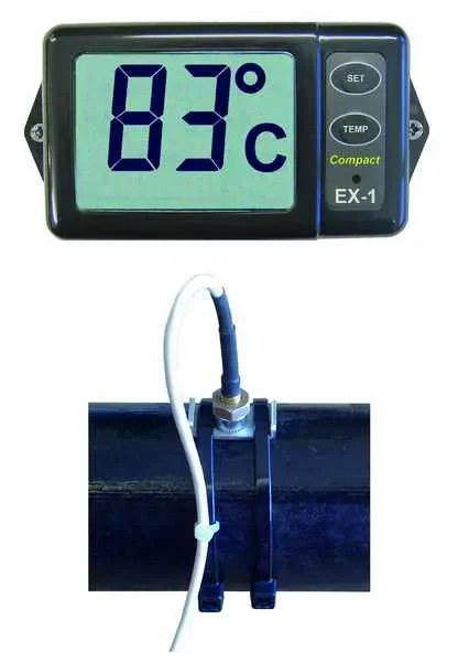 Abgastemperatur der NASA Ex-1. Alarm für 1 Motor. Online