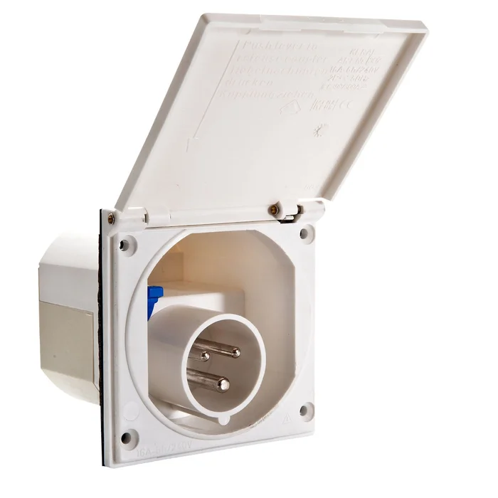 ABL CEE Einspeisungsstecker 104 x 104 mm – reinweiß