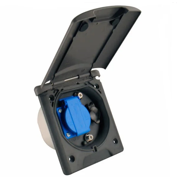 ABL Universal Vorzeltsteckdose, dunkelgrau