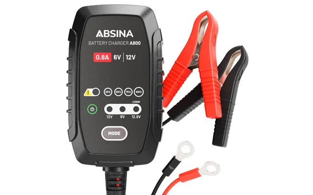 Absina A800 vollautomatisches Batterieladegerät für Motorräder