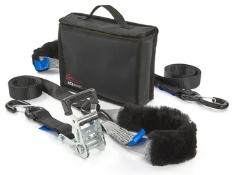 Acebikes Spanngurtset Deluxe Duo – 900 daN – 197×3,5 cm – Spanngurte für Motorradlenker