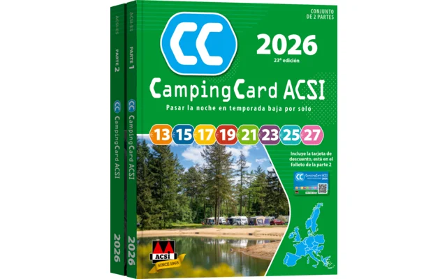 ACSI Campingführer 2026 mit CampingCard Ermäßigungskarte
