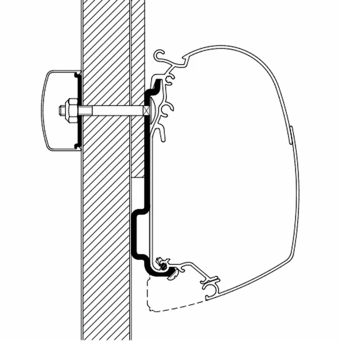 Adapter Eden Allegro-Markisen für Omnistore 4900/5200/8000 Eden Allegro vor 2010 – Standard THULE