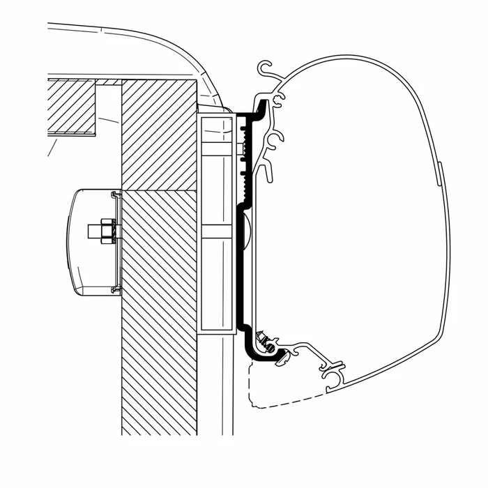 Adapter für Carado Sunlight Jalousien THULE