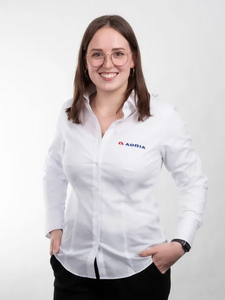 Adria Damenbluse langarm, Weiß