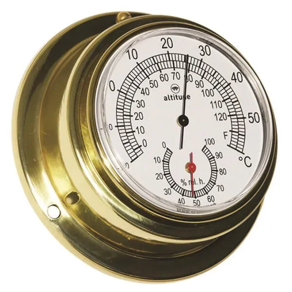 Aktionspreis Altitude Thermo-/Hygrometer Messing Ø63/96mm Großhandel günstig