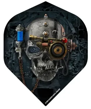 Alchemy Dart Flights – Offiziell lizenziert – Std – No2 – Schwarz – Necronaut