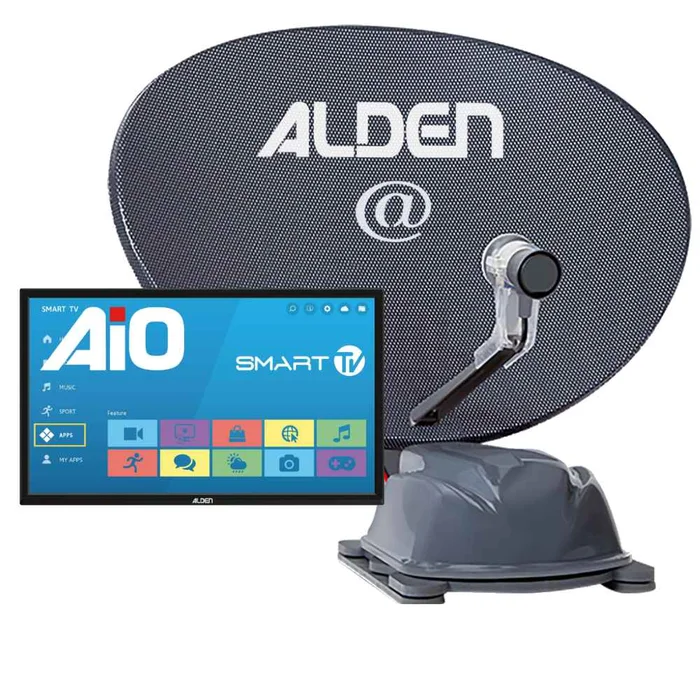 Alden Sat-Anlage AS2 80 Platinium inkl. TV A.I.O. Smart 24 Zoll