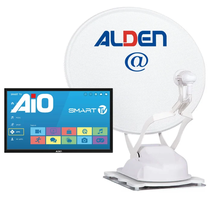 Alden Sat-Anlage Onelight EVO 60 Ultrawhite inkl. TV A.I.O. Smart 19 Zoll