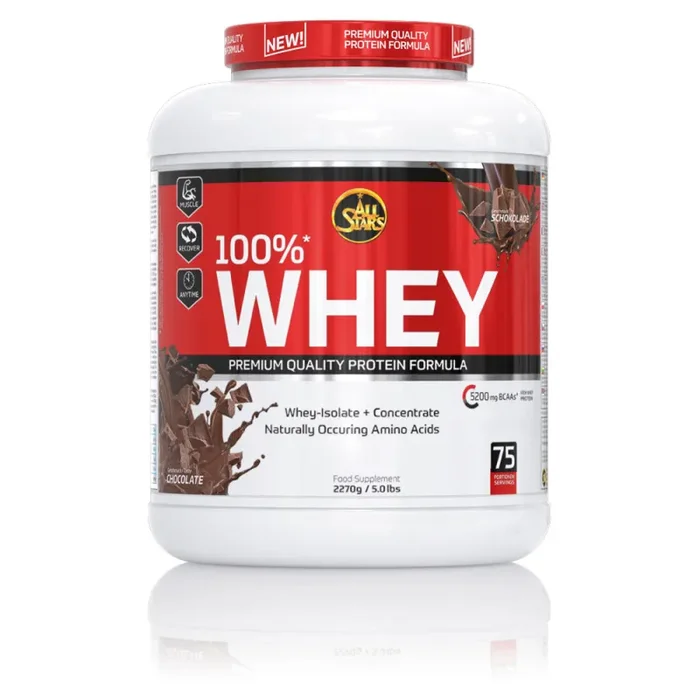 ALL STARS 100% Whey Protein – 2270 g Dose Großhandels-Schnäppchen