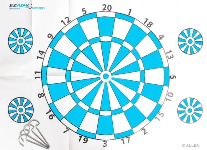Allen Zielscheibe f. Bogen Dartboard Target, 45×63 cm, 1 Stk