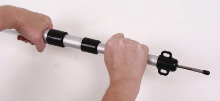 Alu-Aufstellstab teleskopierbar – Mit Drehmechanismus Arretierung