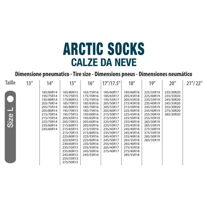 Arctic Textil-Schneesocken Größe XL BOTTARI