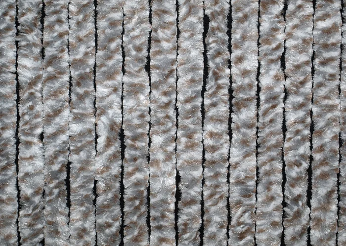 Arisol Superflausch Türvorhang weiß/silber/braun 100 x 205 cm