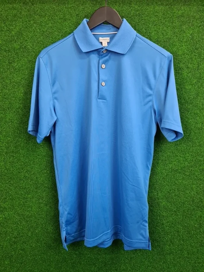 ASHWORTH EZ-TEC2 Poloshirt – Unisex (Blau, Größe S, 100 % Polyester) Beliebt