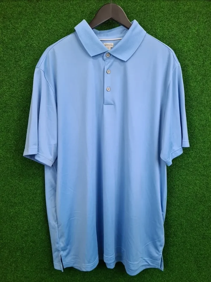 ASHWORTH EZ-TEC2 Poloshirt – Unisex (Hellblau, Größe XXL, 100 % Polyester)