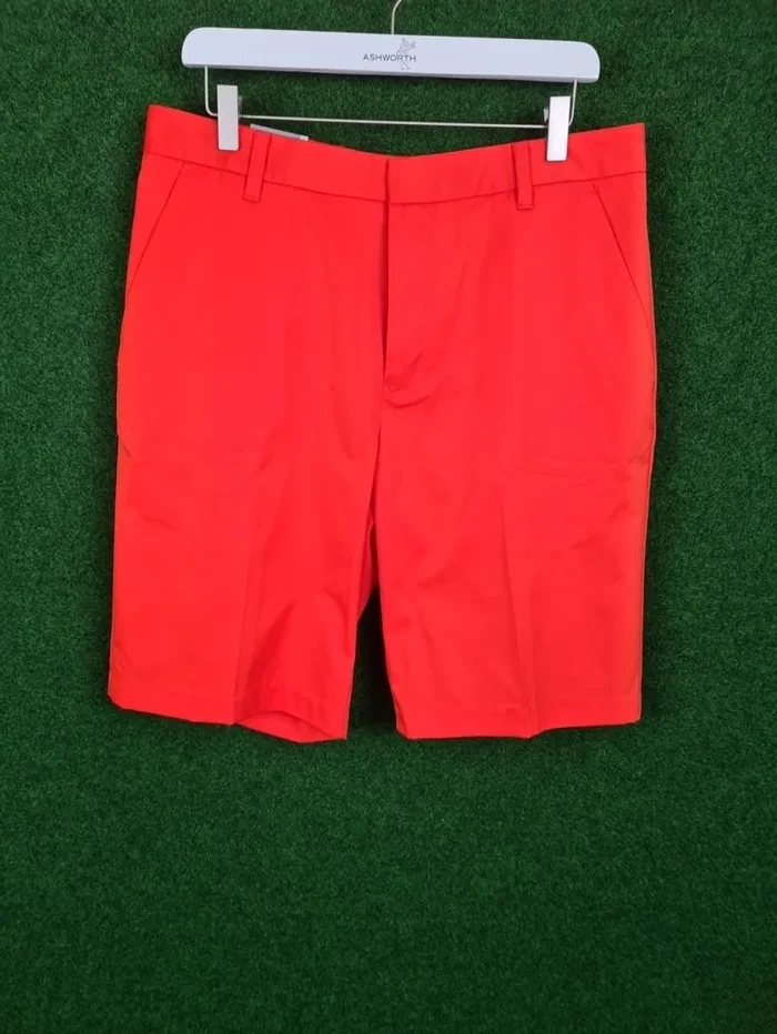 ASHWORTH Golfshorts / Bermuda / kurze Hose – Damen (Rot, W 32, 100 % Polyester)