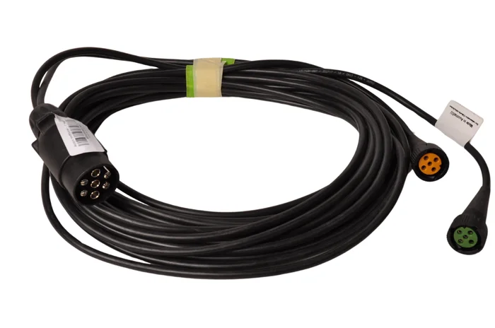 Aspöck Kabelsatz – Anhängerkabel 7 Meter lang – 7-polig – mit 2x 5-poligem Stecker