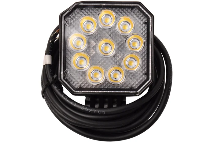 Aspock LED Arbeitsscheinwerfer 12/24V mit Schalter – inklusive Halterung