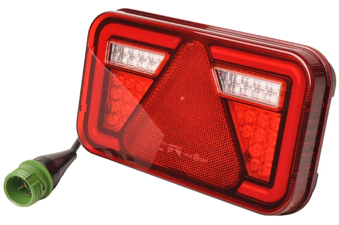 Aspock MultiLED 4 rechts 241x141x71 mm – 7-poliger ASS2 Stecker – wasserdicht