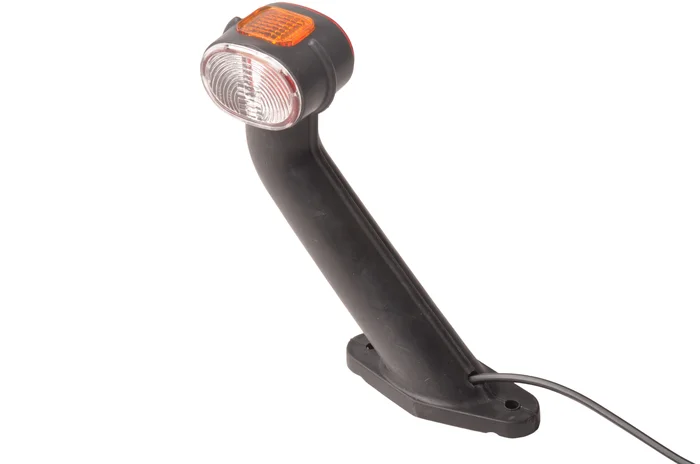 Aspöck Superpoint 2 Begrenzungsleuchte – links – weiß/orange/rot – 1 Meter Flachkabel