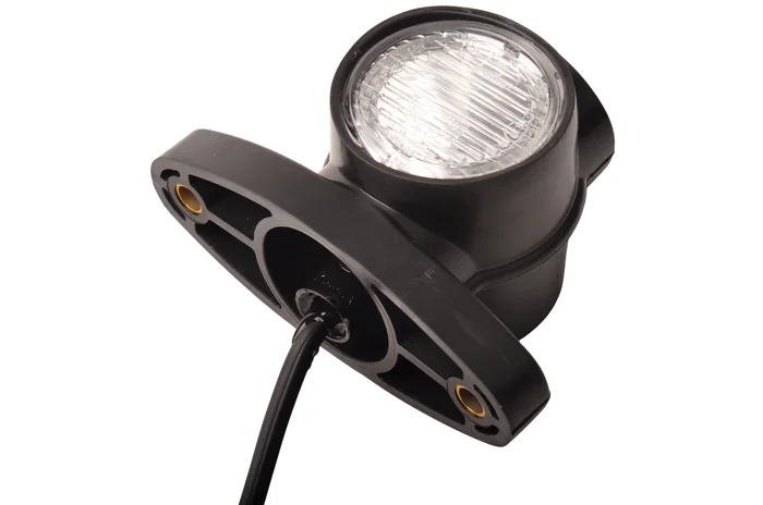 Aspock Superpoint 3 LED Begrenzungsleuchte – links/rechts – weiß/orange/rot – 1 Meter Flachkabel