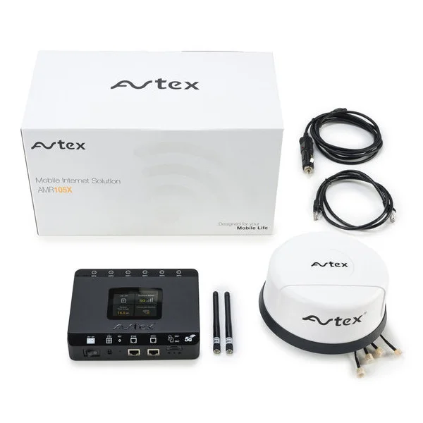Avtex Router 4G LTE/WLAN mit 5G Antenne weiß