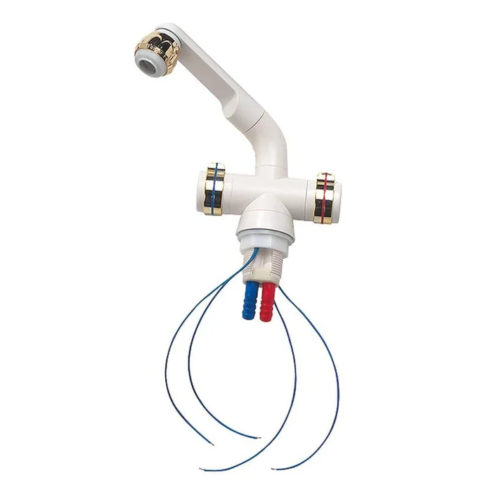 Barwig Mischarmatur Compact, weiß/gold