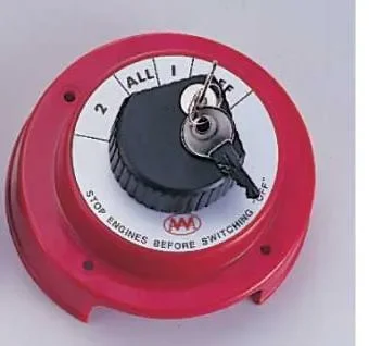 Batterieschalter Unterbrecher/Umschalter 360 Ampere mit Schloss