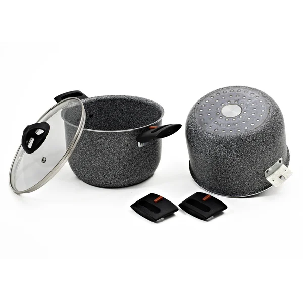 Beaver Brand Kochtopf ARTEPETRA Farbe stone grey Durchmesser 22 cm