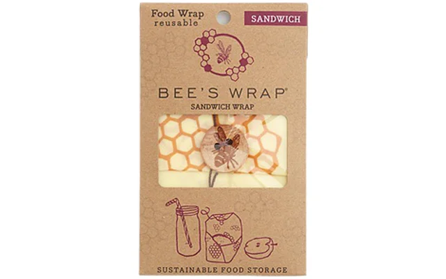 Bees Wrap Bienenwachstuch für Sandwiches 33 x 33 cm