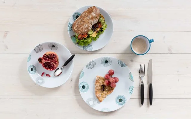 Berger Deep Sea Melamin Geschirr-Set 16 teilig