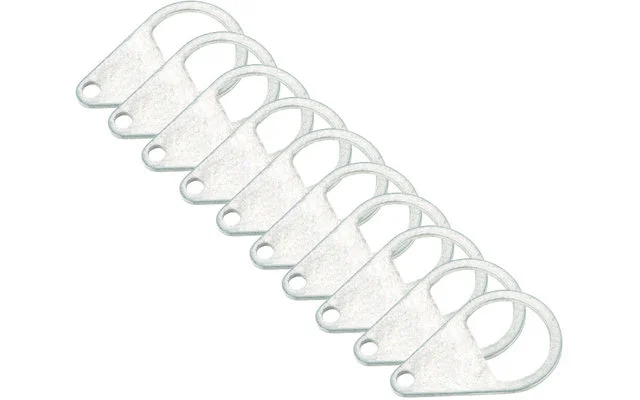 Berger Heringslasche Aluminium 10er Pack