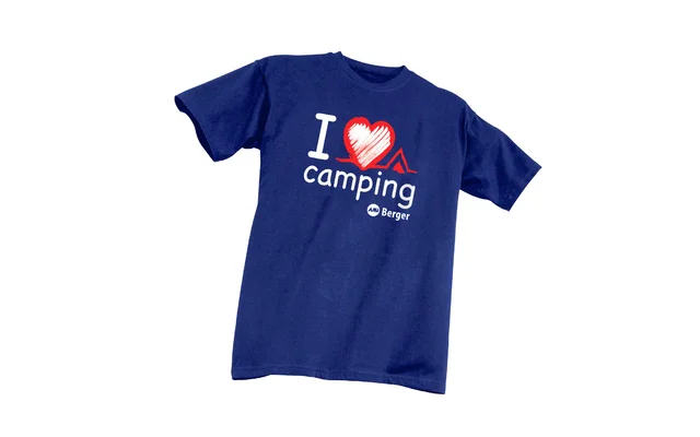 Berger Kinder-T-Shirt I love Camping