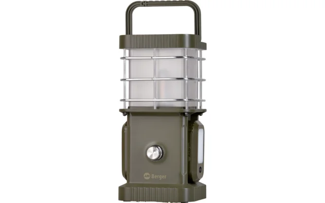 Berger Samar Campinglaterne inkl. Powerbank, abnehmbarer Seitenleuchten und Bluetooth Lautsprecher