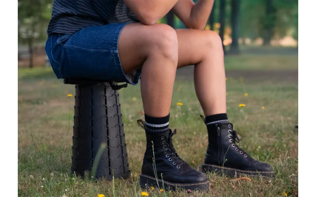 Berger Teleskophocker schwarz