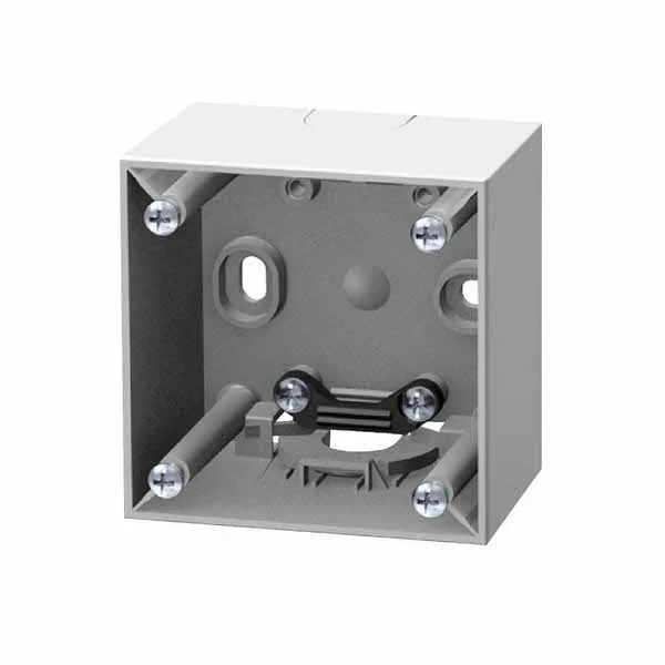 Berker Aufbaugehäuse hoch mit Zugentlastung, 59,5 x 59,5 x 41 mm, grau