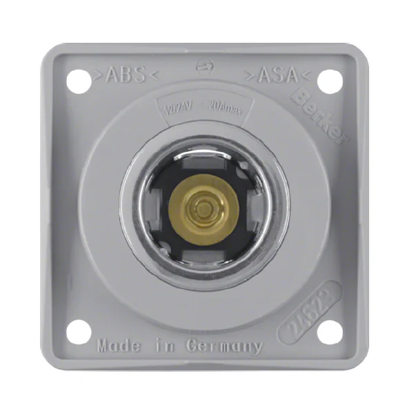 Berker Integro Flow Powersteckdose 12 V, grau